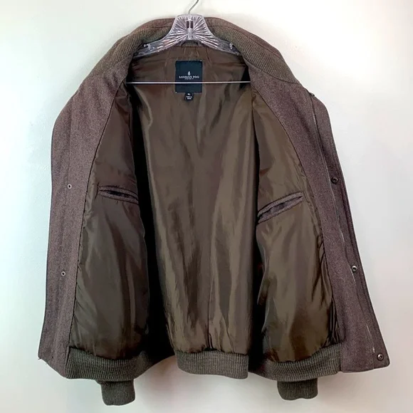 London Fog Men’s Wool Bomber Jacket